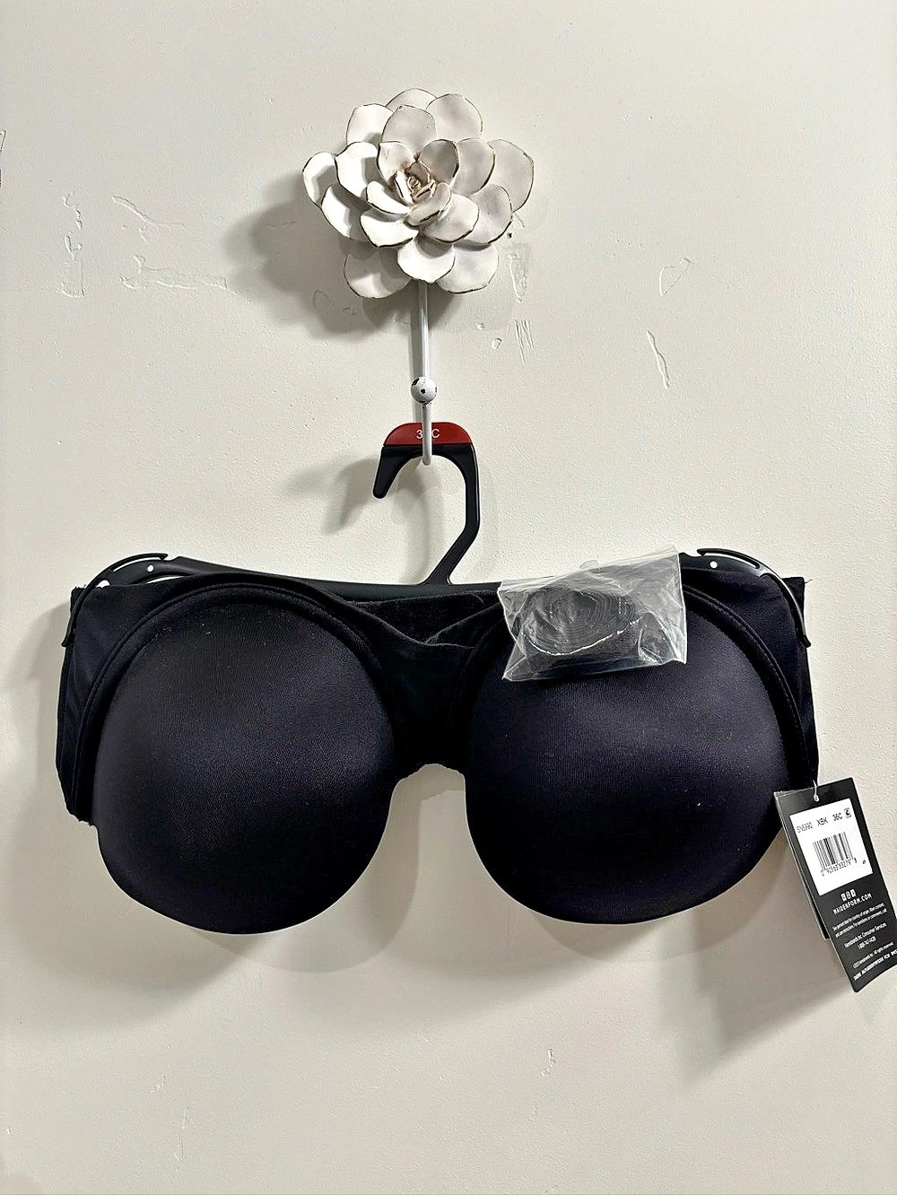 Maidenform Strapless Life Bra in Black 36C NWT